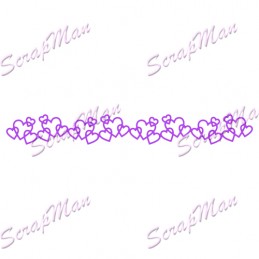 Нож для вырубки Border Hearts (Бордюр из сердечек) от ScrapMan